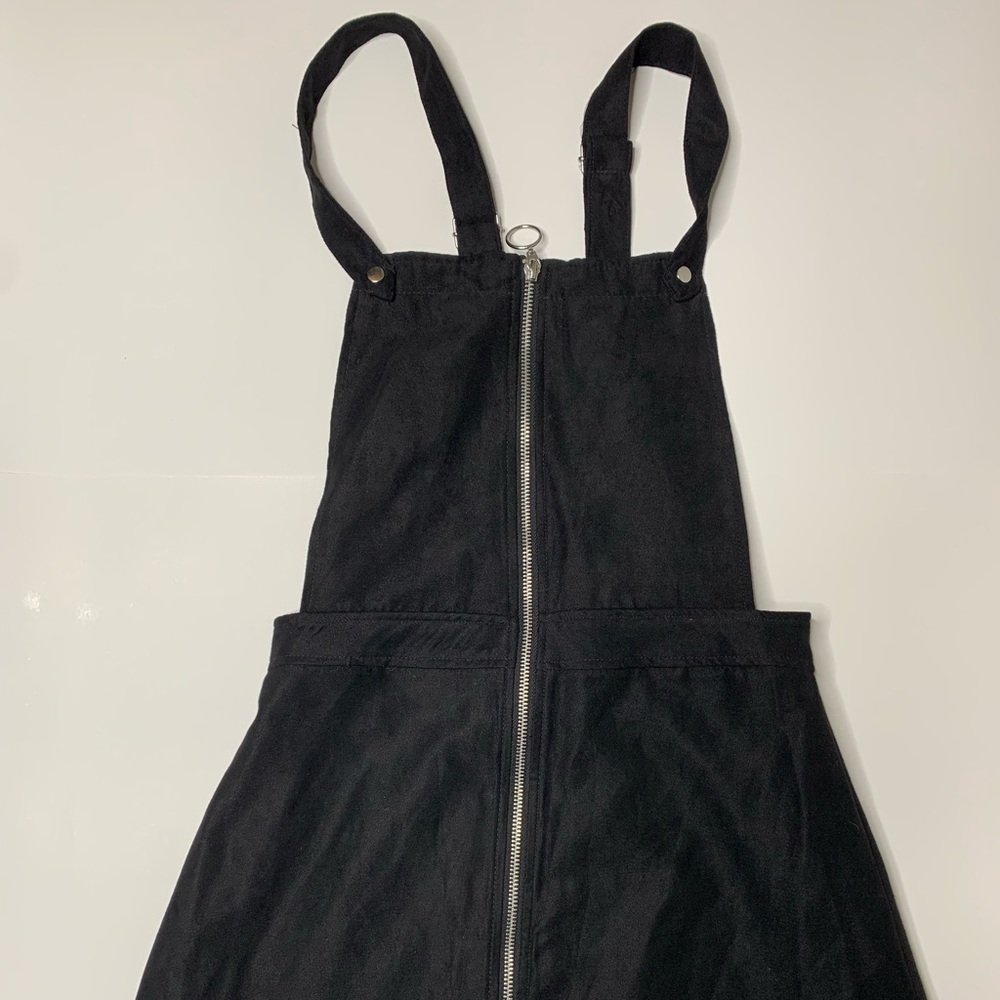 Black Zip up overalls Dress